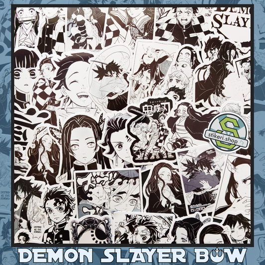 Demon Slayer B&W Stikeri