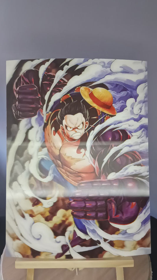 LUFFY GEAR 4 3D Poster